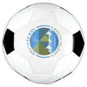 サウスアイランドニュージーランド サッカーボール (回転)