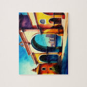 サウスアメリカオールドタウンヴィンテージ ジグソーパズル (縦)