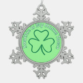 サウスイズマイホームタウン スノーフレークピューターオーナメント (正面)