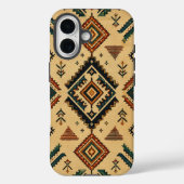 サウスウェスタン・インディアン幾何学模様のボヘミアン風スマホケース Case-Mate iPhoneケース (裏面)