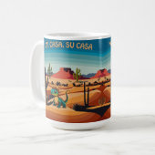 サウスウェスタン ホーンドリザード Mi Casa Su Casa コーヒーマグカップ (正面左)