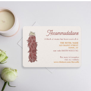 サウスウェストのホテル宿泊結婚カード 出欠カード