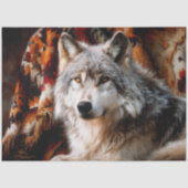 サウスウェストの炎のようなオオカミの肖像 薄葉紙 (正面)
