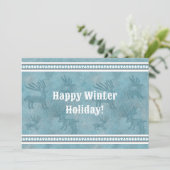 サウスウェストウィンターディアブルーフラットホリデーグリーティング シーズンカード (スタンド正面)