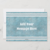 サウスウェストウィンターディアブルーフラットホリデーグリーティング シーズンカード (裏面)