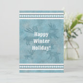 サウスウェストウィンターディアブルーフラットホリデーグリーティング シーズンカード (スタンド正面)