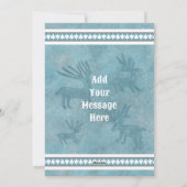 サウスウェストウィンターディアブルーフラットホリデーグリーティング シーズンカード (裏面)