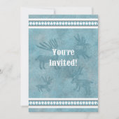 サウスウェストウィンターディアブルーフラットホリデー招待状 シーズンカード (正面)