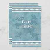 サウスウェストウィンターディアブルーフラットホリデー招待状 シーズンカード (正面/裏面)