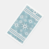 サウスウェストウィンター幾何学模様の雪の結晶と松の木 (コーナー)