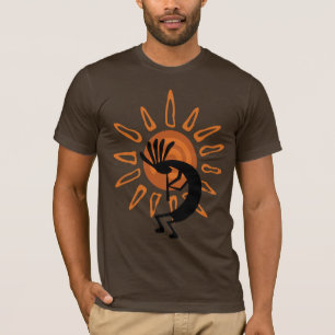 サウスウェストココペリデザートサンブラウンメンズTシャツ Tシャツ