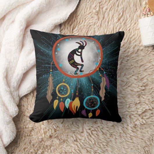 サウスウェストココペリドリームキャッチャー装飾用クッション クッション (ブランケット)