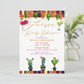 サウスウェストサボスフモダンィエスタベビーシャワーパーティー 招待状 (スタンド正面)