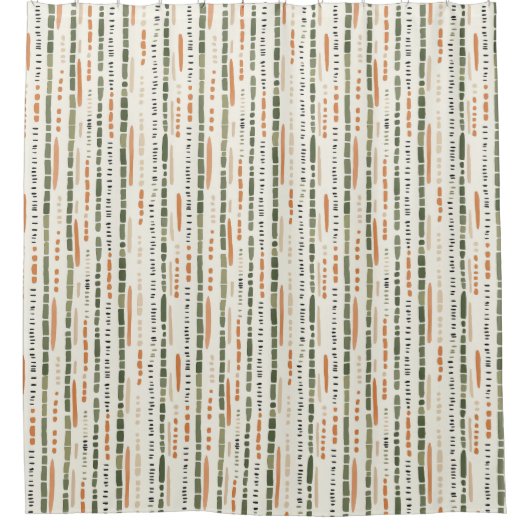 サウスウェストストライプシズトバルボホ シャワーカーテン (正面)