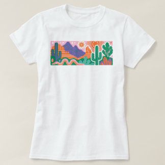 サウスウェストデザートサボテングラフィックTシャツ Tシャツ