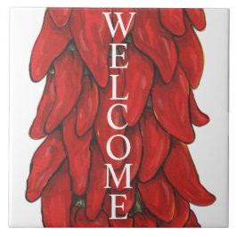 サウスウェストレッドチリペッパーリストラウェルカムミドル タイル