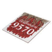 サウスウェストレッドチリペッパー名前をカスタムするアドレス#s タイル (側面)