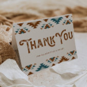 サウスウェスト赤ちゃんシャワー |カウボーイベビー サンキューカード