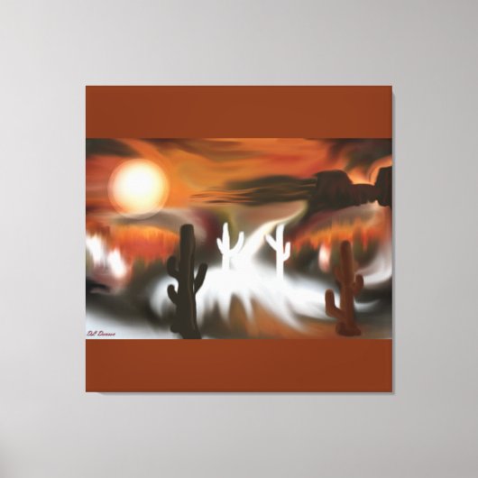 サウスウェスト・ファイア・アンド・アイス・抽象芸術・アート キャンバスプリント (正面)