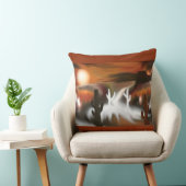 サウスウェスト・ファイア・アンド・アイス・抽象芸術・アート クッション (椅子)