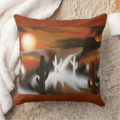 サウスウェスト・ファイア・アンド・アイス・抽象芸術・アート クッション (ブランケット)