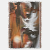 サウスウェスト・ファイア・アンド・アイス・抽象芸術・アート スローブランケット (正面縦)