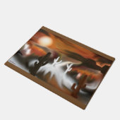 サウスウェスト・ファイア・アンド・アイス・抽象芸術・アート ドアマット (アングル)