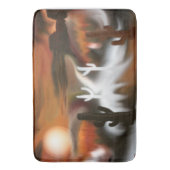 サウスウェスト・ファイア・アンド・アイス・抽象芸術・アート バスマット (正面縦)