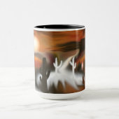 サウスウェスト・ファイア・アンド・アイス・抽象芸術・アート マグカップ (中央)