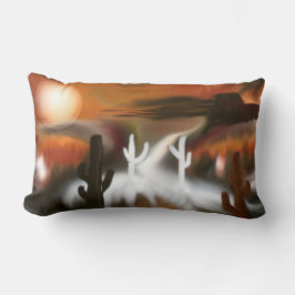 サウスウェスト・ファイア・アンド・アイス・抽象芸術・アート ランバークッション