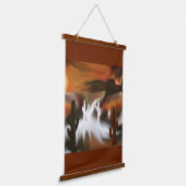 サウスウェスト・ファイア・アンド・アイス・抽象芸術・アート 吊り下げ型タペストリー (傾斜あり)