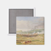 サウスウェールズ州スワンシーの近くの風景(パネル上の油) マグネット (正面/裏面)