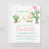 サウスウエスサウンサボスファースト誕生日 招待状 (正面)