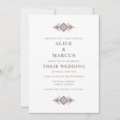 サウスウエスサマーデザート結婚式招待状 招待状 (正面)