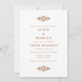 サウスウエスサマーデザート結婚式招待状 招待状 (正面)