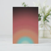 サウスウエスタンサウスウエストデザートレインボーアートデザイン カード (スタンド正面)