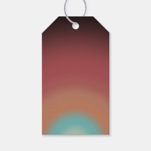 サウスウエスタンサウスウエストデザートレインボーアートデザイン ギフトタグ (正面)