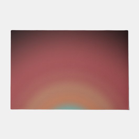 サウスウエスタンサウスウエストデザートレインボーアートデザイン ドアマット (正面)