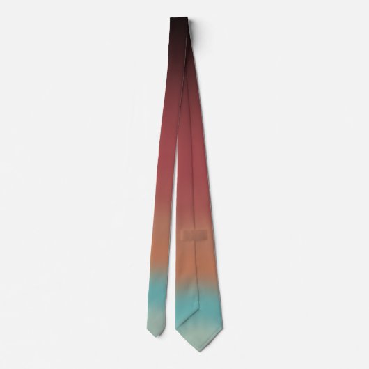 サウスウエスタンサウスウエストデザートレインボーアートデザイン ネクタイ (裏面)