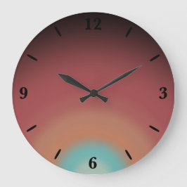 サウスウエスタンサウスウエストデザートレインボーアートデザイン ラージ壁時計