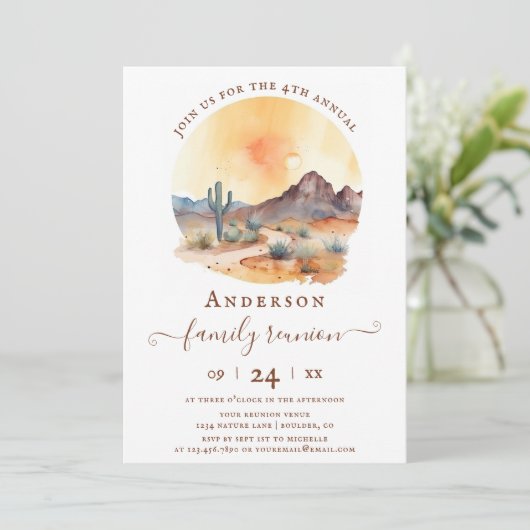 サウスウエスタンデザートアンドサボスファミリー懇親会 招待状 (スタンド正面)