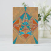 サウスウエスタンデザートインディアンスターマンデザインアート カード (スタンド正面)