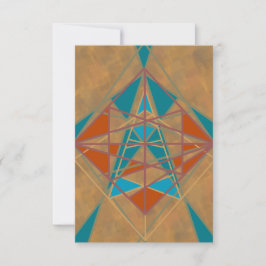 サウスウエスタンデザートインディアンスターマンデザインアート カード