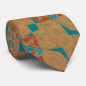 サウスウエスタンデザートインディアンスターマンデザインアート ネクタイ (ロール)