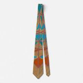 サウスウエスタンデザートインディアンスターマンデザインアート ネクタイ (正面)