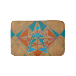 サウスウエスタンデザートインディアンスターマンデザインアート バスマット