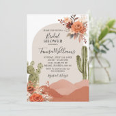 サウスウエスタンデザートサボスフローラブライダルシャワー 招待状 (スタンド正面)