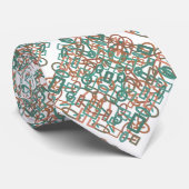 サウスウエスタンラストアンドターコイズラインアートスケッチ ネクタイ (ロール)