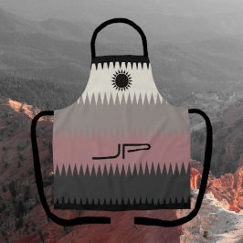 サウスウエスタンレストランスタイルモノグラムエプロン エプロン