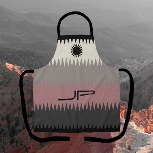 サウスウエスタンレストランスタイルモノグラムエプロン エプロン